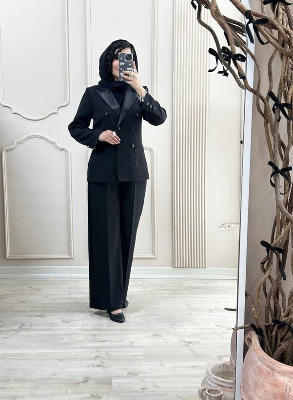 مانتو و شلوار ساتن