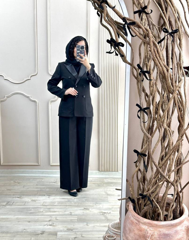 مانتو و شلوار ساتن