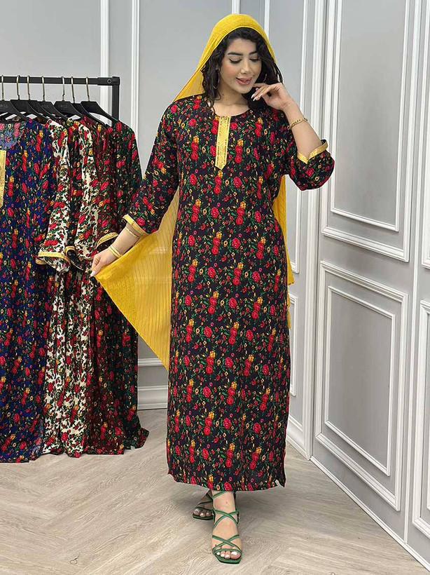 پیراهن نوار طلایی