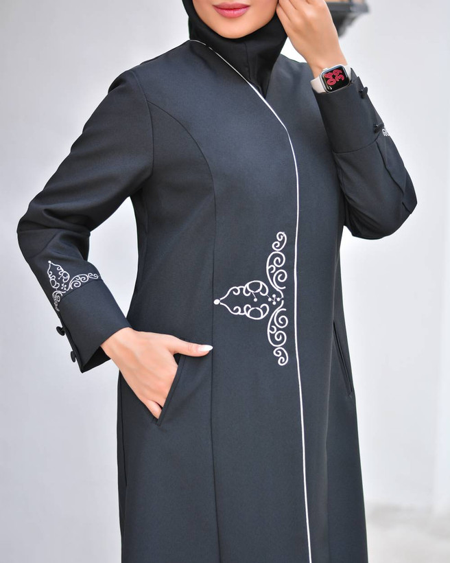 مانتو اداری گلدوزی سلما