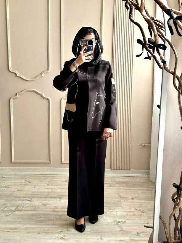 کت و شلوار گلدوزی الینا
