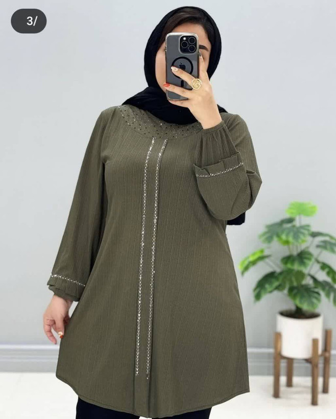 تونیک یقه پیلی